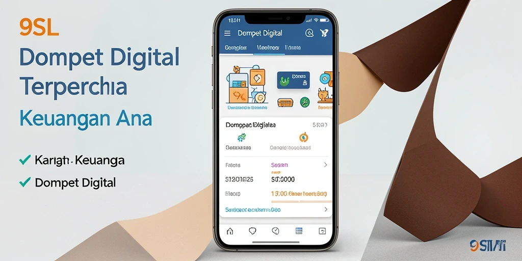 Antarmuka 9SL yang sederhana dan fungsional untuk Dompet Digital.