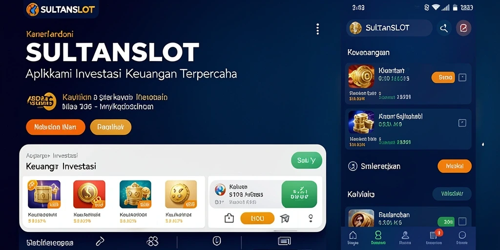 Tampilan antarmuka pengguna SULTANSLOT yang ramah dan informatif.