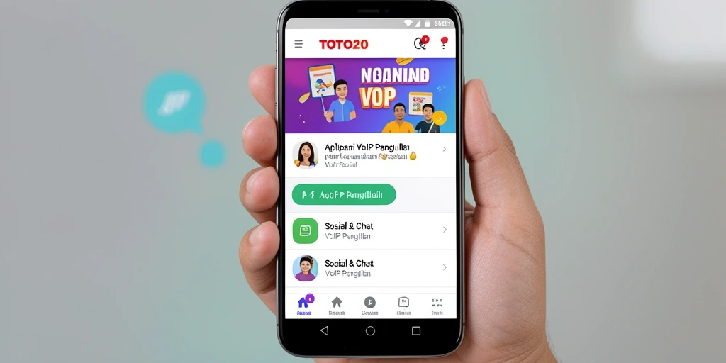 Tampilan antarmuka aplikasi TOTO20 yang modern dan fungsional.