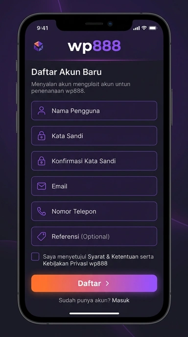 Cara Mudah Buat Akun Baru di wp888